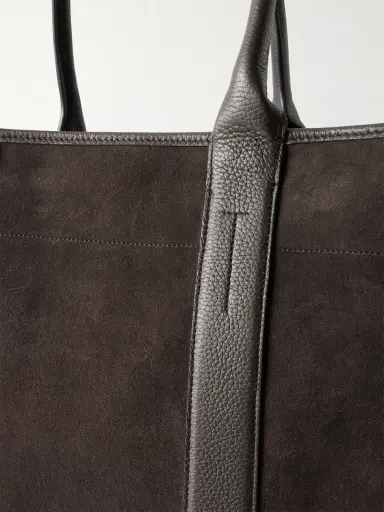 Tom Ford Leather-Trimmed Suede Weekend Bag - Men | Thumbnail 5 Tom Ford Leather-Trimmed Suede Weekend Bag - Men | Thumbnail 5