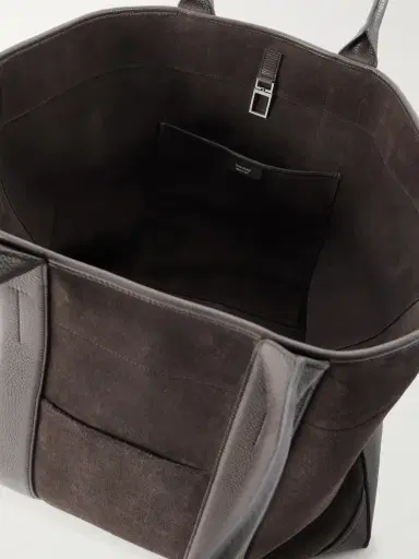 Tom Ford Leather-Trimmed Suede Weekend Bag - Men | Thumbnail 6 Tom Ford Leather-Trimmed Suede Weekend Bag - Men | Thumbnail 6