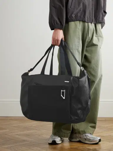 DB Journey Entour Full-Grain Leather and Suede Weekend Bag - Men | Thumbnail 2