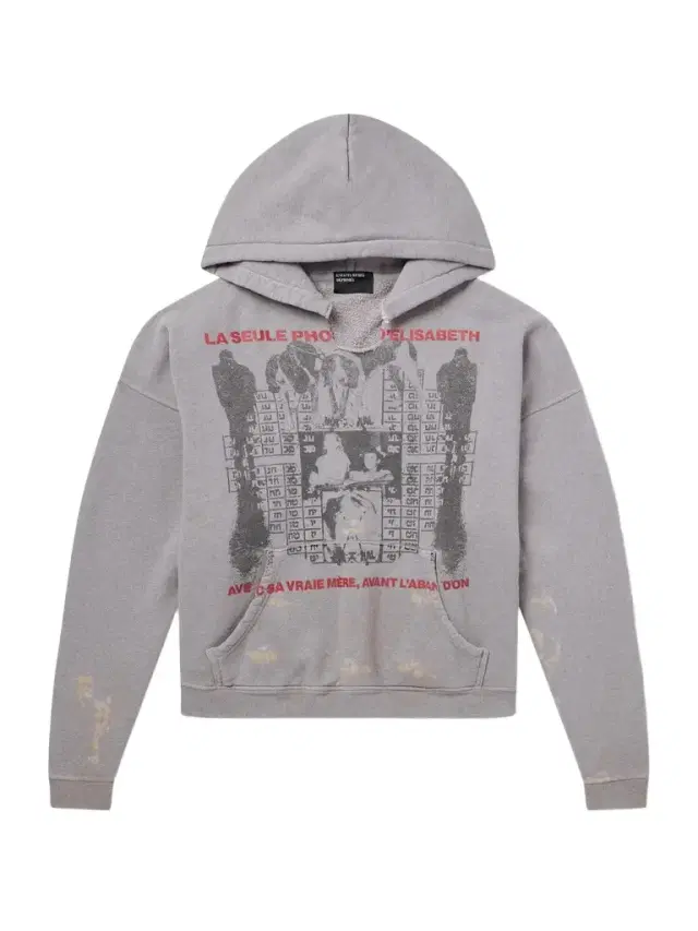 Photo D’Elisabeth Distressed Printed Cotton-Jersey Hoodie - Men