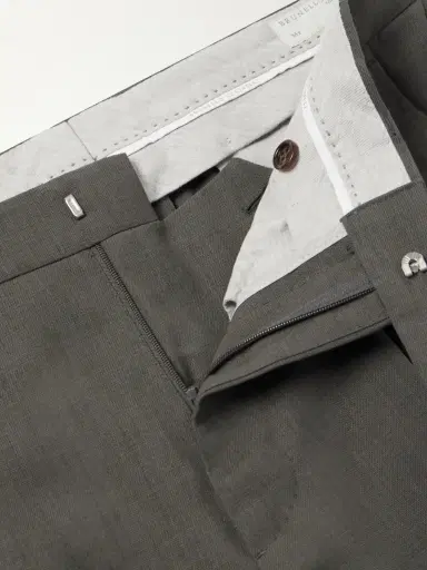 Brunello Cucinelli Straight-Leg Wool Suit Trousers - Men | Thumbnail 6