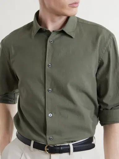 Canali Cotton-Poplin Shirt - Men | Thumbnail 5