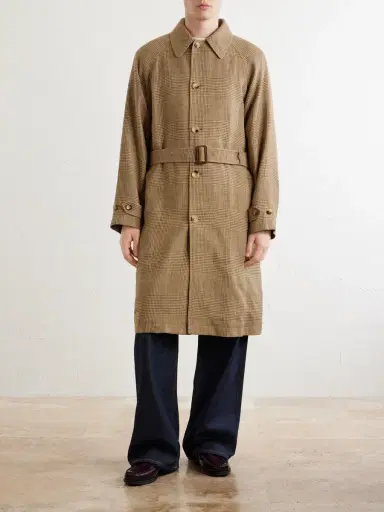 Polo Ralph Lauren Houndstooth Wool, Silk and Linen-Blend Coat - Men | Thumbnail 3 Polo Ralph Lauren Houndstooth Wool, Silk and Linen-Blend Coat - Men | Thumbnail 3