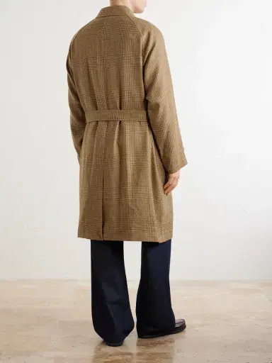 Polo Ralph Lauren Houndstooth Wool, Silk and Linen-Blend Coat - Men | Thumbnail 4 Polo Ralph Lauren Houndstooth Wool, Silk and Linen-Blend Coat - Men | Thumbnail 4