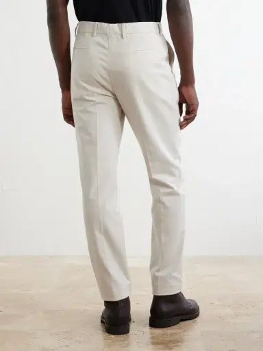 Brunello Cucinelli Straight-Leg Pleated Cotton-Twill Trousers - Men | Thumbnail 4
