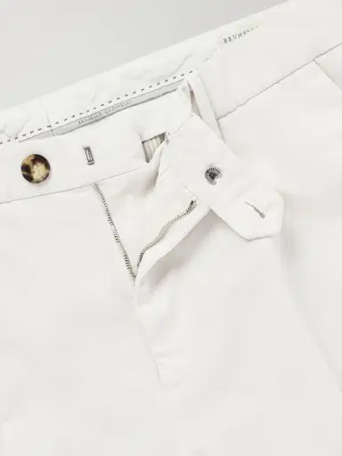 Brunello Cucinelli Straight-Leg Pleated Cotton-Twill Trousers - Men | Thumbnail 6