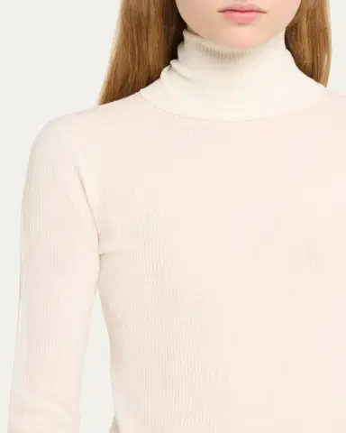 Loro Piana Taupo Ribbed Wool Turtleneck | Thumbnail 5