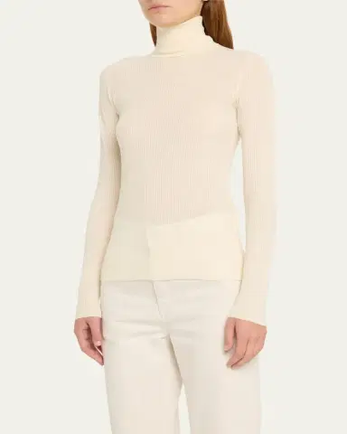 Loro Piana Taupo Ribbed Wool Turtleneck | Thumbnail 8