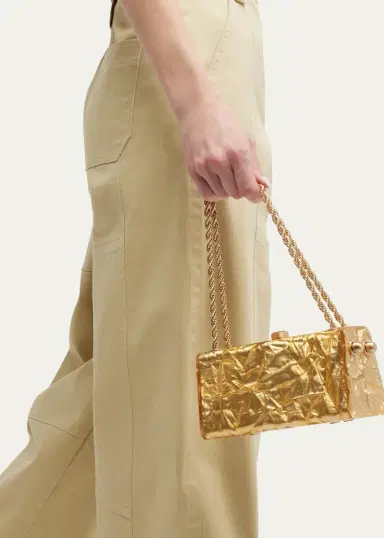 Cult Gaia Hajar Crinkled Acrylic Chain Shoulder Bag | Thumbnail 2