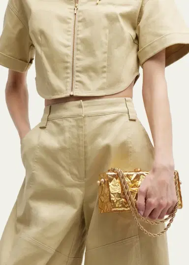 Cult Gaia Hajar Crinkled Acrylic Chain Shoulder Bag | Thumbnail 5