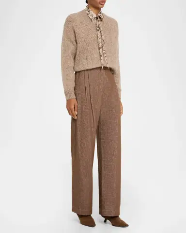 Brunello Cucinelli Printed Silk Chiffon Shirt | Thumbnail 2 Brunello Cucinelli Printed Silk Chiffon Shirt | Thumbnail 2