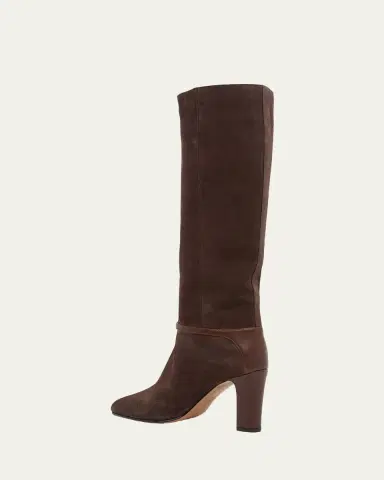 Valentino Garavani 85mm Pattie Suede Knee-High Boots | Thumbnail 2 Valentino Garavani 85mm Pattie Suede Knee-High Boots | Thumbnail 2