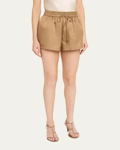 Cinq à Sept Kendra Nylon Drawstring Shorts | Thumbnail 4 Cinq à Sept Kendra Nylon Drawstring Shorts | Thumbnail 4