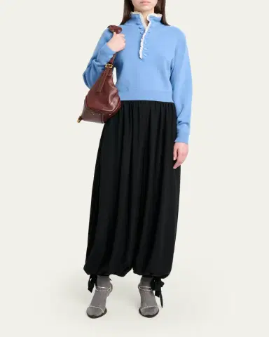 Chloé Wool Knit and Lace Pullover | Thumbnail 2 Chloé Wool Knit and Lace Pullover | Thumbnail 2