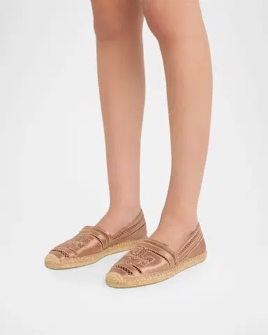 Tory Burch Open-Weave Satin Espadrilles | Thumbnail 2