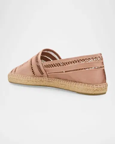 Tory Burch Open-Weave Satin Espadrilles | Thumbnail 4