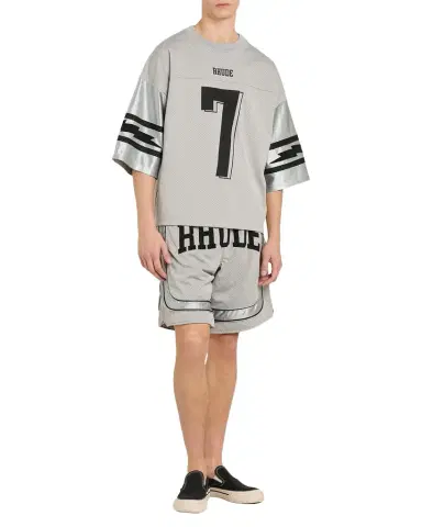 Rhude Men's Lightning Mesh Jersey T-Shirt | Thumbnail 1 Rhude Men's Lightning Mesh Jersey T-Shirt | Thumbnail 1