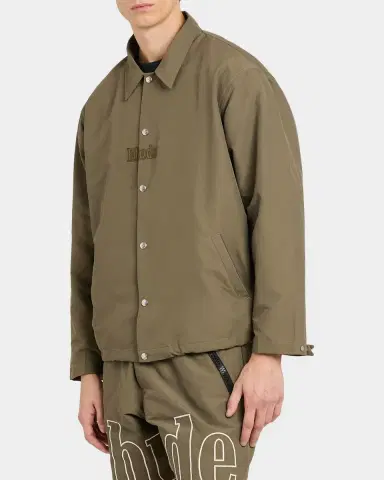 Rhude Men's Cotton and Nylon Logo Coaches Shirt Jacket | Thumbnail 5