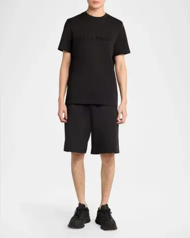 Moncler Men's Wide-Leg Stretch Cotton Shorts | Thumbnail 2