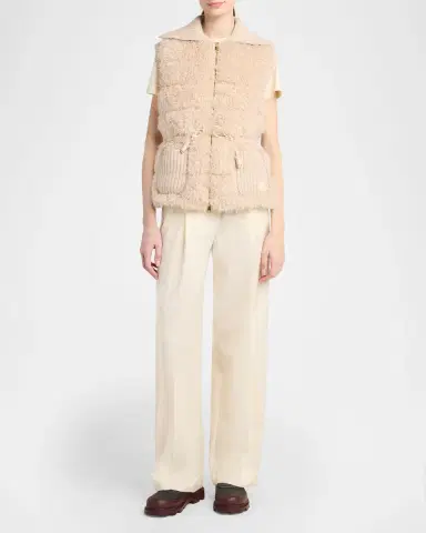 Moncler Teddy & Cashmere Vest | Thumbnail 2