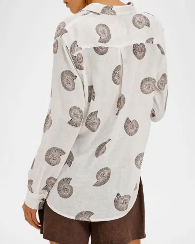RAILS Charli Printed Linen Shirt | Thumbnail 3