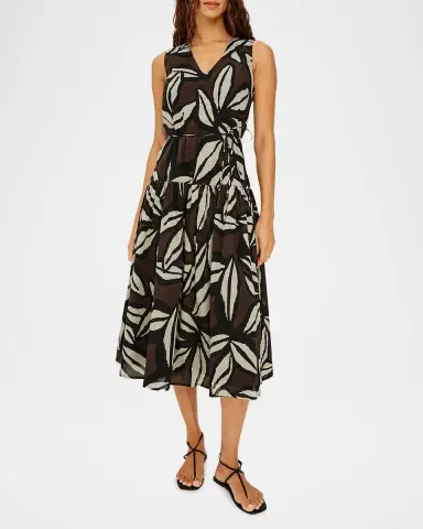RAILS Maeve Printed V-Neck Midi Dress | Thumbnail 2 RAILS Maeve Printed V-Neck Midi Dress | Thumbnail 2