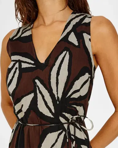 RAILS Maeve Printed V-Neck Midi Dress | Thumbnail 5 RAILS Maeve Printed V-Neck Midi Dress | Thumbnail 5