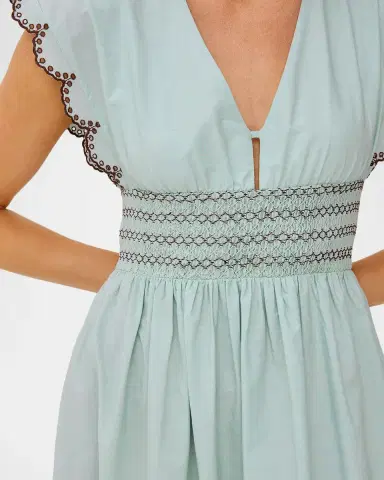 RAILS Roxanne Embroidered Cotton Midi Dress | Thumbnail 5 RAILS Roxanne Embroidered Cotton Midi Dress | Thumbnail 5