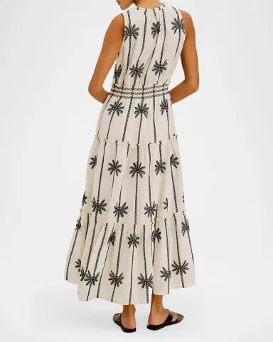 RAILS Loulou Embroidered Cotton Maxi Dress | Thumbnail 3