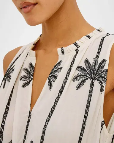 RAILS Loulou Embroidered Cotton Maxi Dress | Thumbnail 5