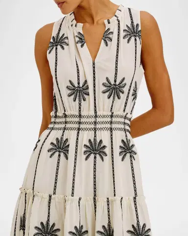 RAILS Loulou Embroidered Cotton Maxi Dress | Thumbnail 6