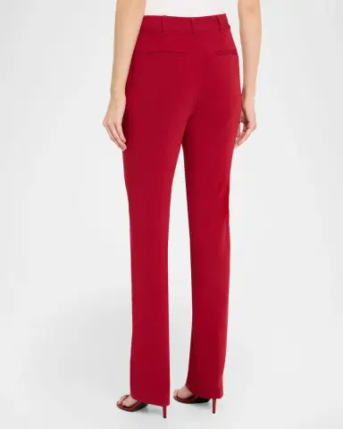 Cinq à Sept Kerry Slim Straight-Leg Crepe Pants | Thumbnail 3 Cinq à Sept Kerry Slim Straight-Leg Crepe Pants | Thumbnail 3