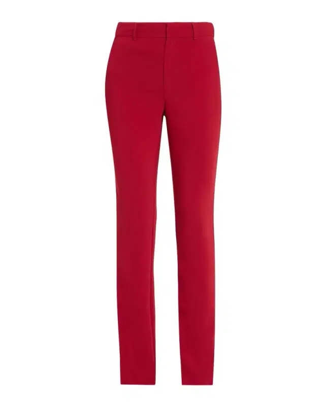 Cinq à Sept Kerry Slim Straight-Leg Crepe Pants