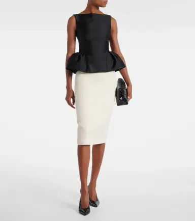 Roland Mouret Peplum taffeta top | Thumbnail 2 Roland Mouret Peplum taffeta top | Thumbnail 2