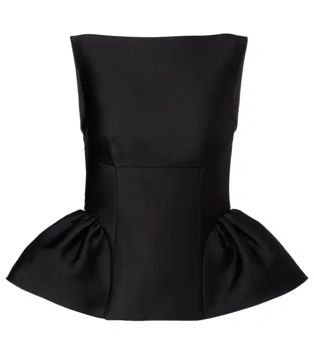 Peplum taffeta top