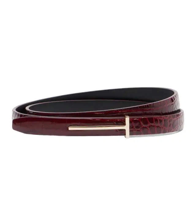 Tom Ford Croc-effect leather belt