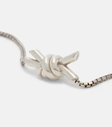 Bottega Veneta Knot sterling silver necklace | Thumbnail 3