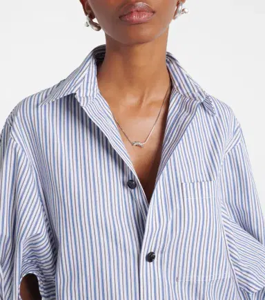 Bottega Veneta Knot sterling silver necklace | Thumbnail 5