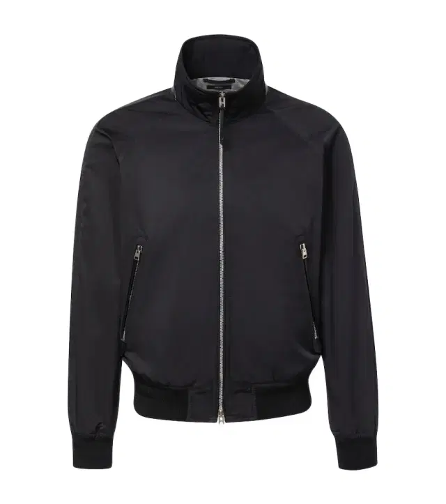 Leather-trimmed jacket