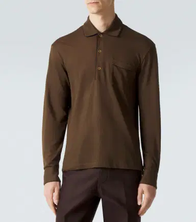 Tom Ford Silk and cotton piqué polo shirt | Thumbnail 3 Tom Ford Silk and cotton piqué polo shirt | Thumbnail 3