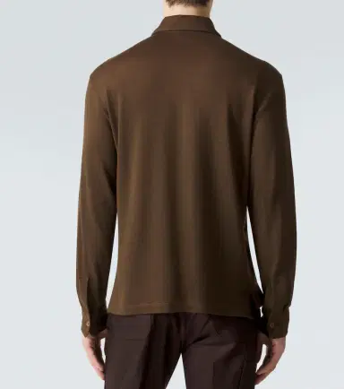 Tom Ford Silk and cotton piqué polo shirt | Thumbnail 5 Tom Ford Silk and cotton piqué polo shirt | Thumbnail 5