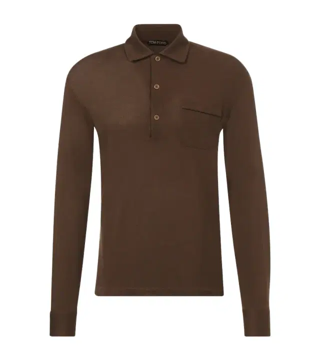 Tom Ford Silk and cotton piqué polo shirt