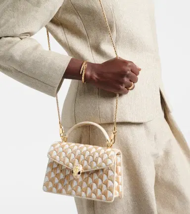 BVLGARI Serpenti Forever Mini raffia top-handle bag | Thumbnail 5 BVLGARI Serpenti Forever Mini raffia top-handle bag | Thumbnail 5