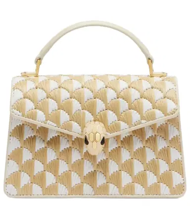 BVLGARI Serpenti Forever Mini raffia top-handle bag | Thumbnail 1 BVLGARI Serpenti Forever Mini raffia top-handle bag | Thumbnail 1