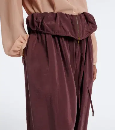 Chloe Chloé Silk-blend poplin wide-leg pants | Thumbnail 6