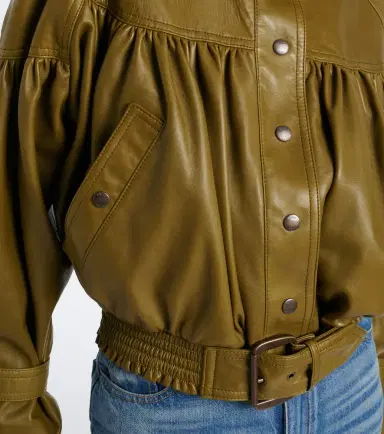 Chloé Chloé Cropped leather jacket | Thumbnail 5