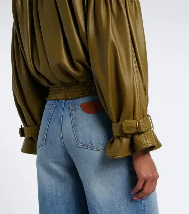 Chloé Chloé Cropped leather jacket | Thumbnail 7