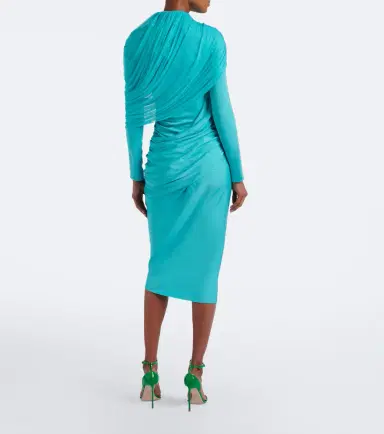Christopher Esber Veil draped caped midi dress | Thumbnail 5 Christopher Esber Veil draped caped midi dress | Thumbnail 5