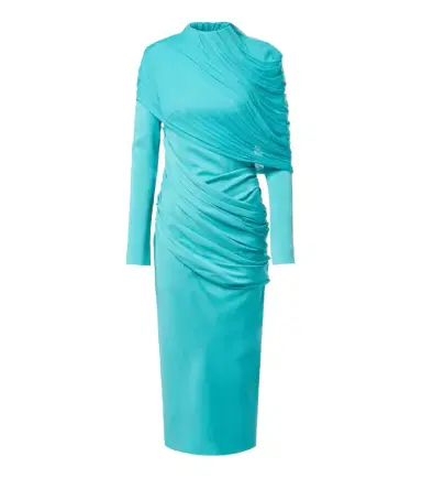 Christopher Esber Veil draped caped midi dress | Thumbnail 1 Christopher Esber Veil draped caped midi dress | Thumbnail 1