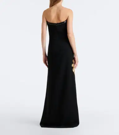 Costarellos Terrin embellished crêpe gown | Thumbnail 4 Costarellos Terrin embellished crêpe gown | Thumbnail 4